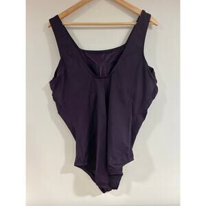 LANDS END Sz 22 Plum Women's One Piece
Swimsuit Purple Feminine Beach Plus
